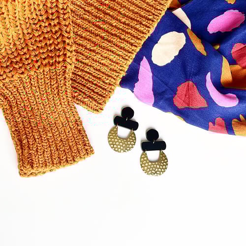 Image of Hammered Metal Dangles