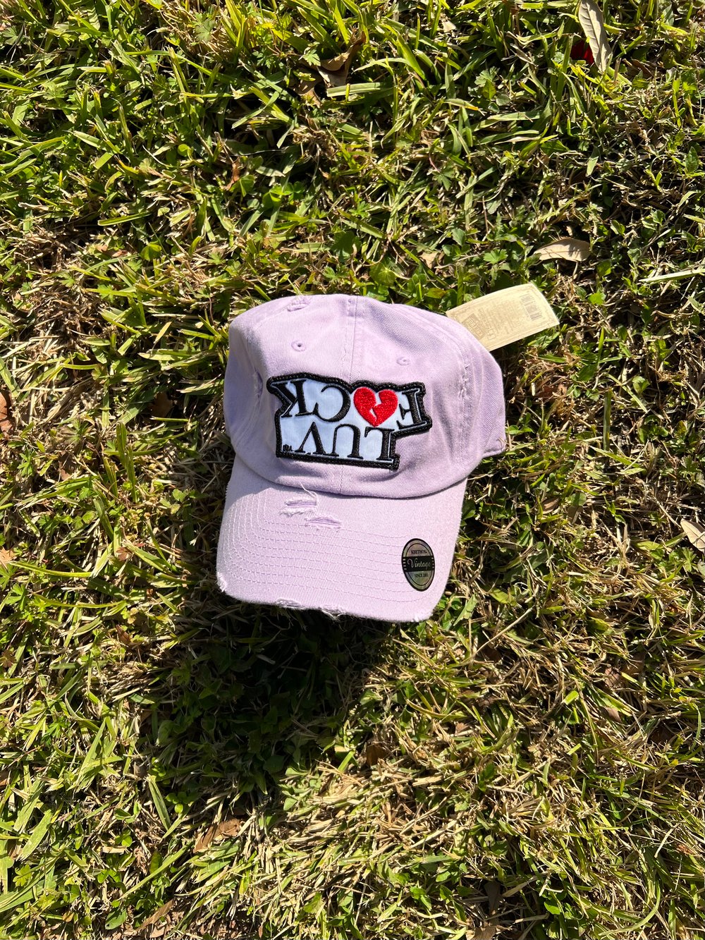 Fuck Luv Upside Down Hats