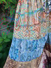 Image 6 of Patchwork trousers / Culottes- mint Tassle