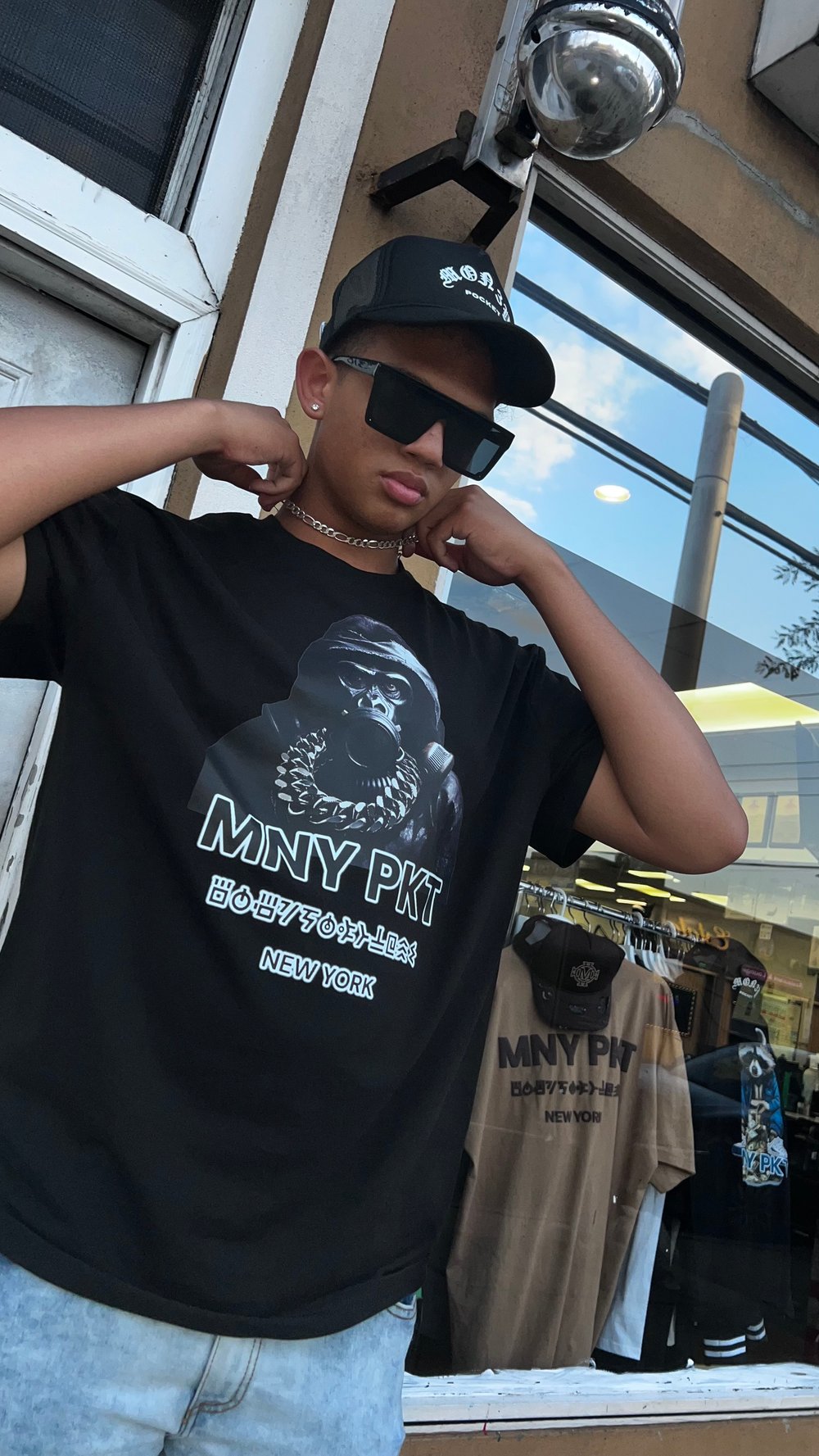 SILVER BACK T SHIRT// MNY PKT