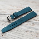 Vintage Style Suede Strap - Dark Teal