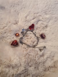 Image 2 of JM acrylic charm (pins/gold bracelet)