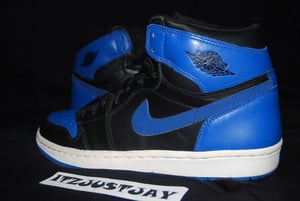 Image of Air Jordan 1 I Retro ROYAL BLUE 2001 SIZE 9.5