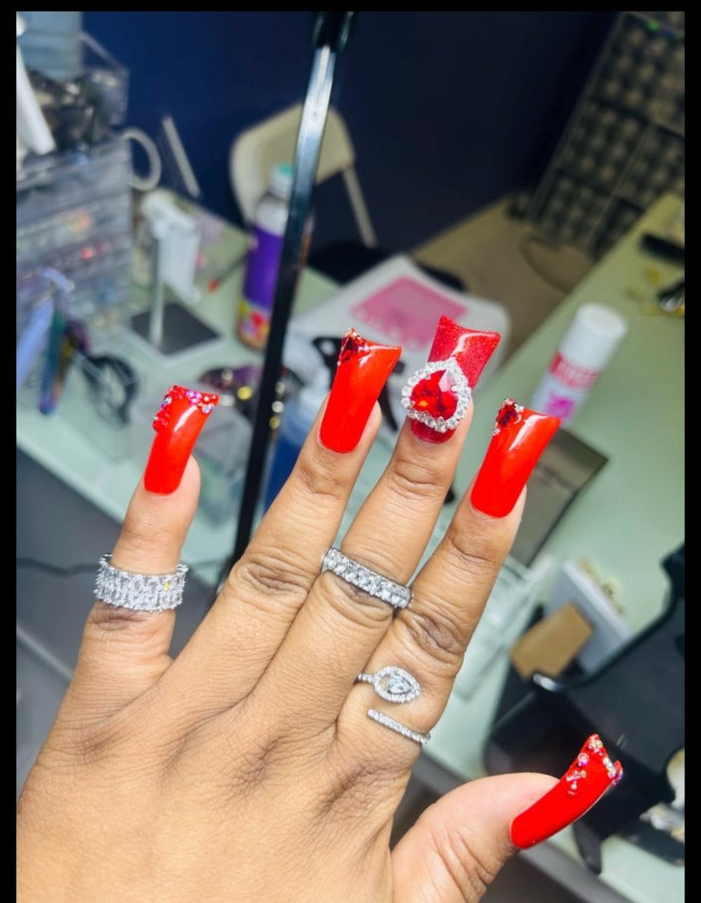 Red Heart Size Large Duckies 