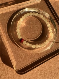 Image 5 of Moonstone and cinnabar bracelet白月光紫金砂手链