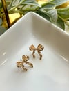 Bow Stud Gold Plated 