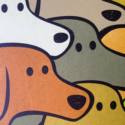Image of 7 Dogs Screen Print Limited Edition