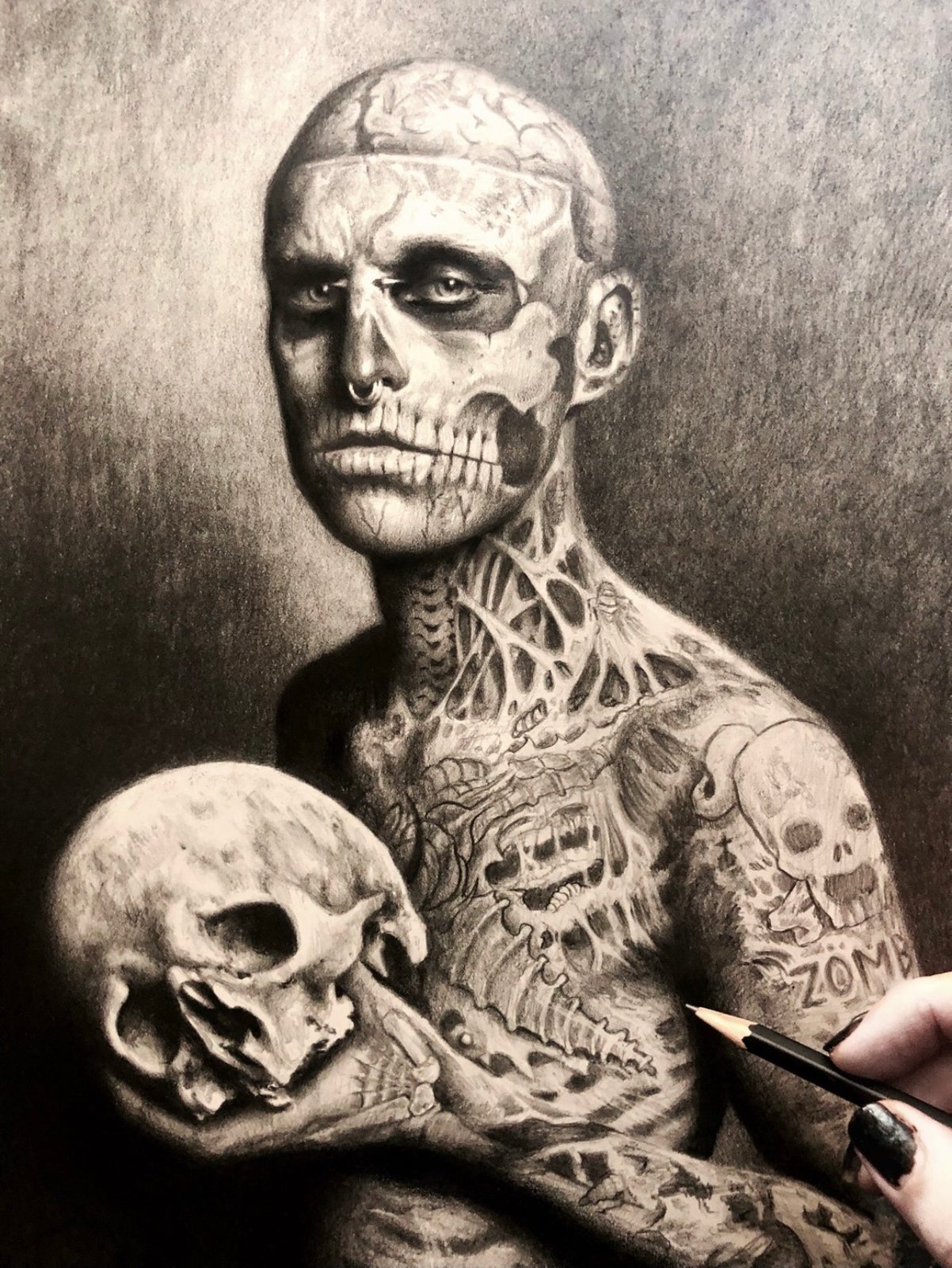 ZOMBIE BOY' - 30 x 29” - ARTIST'S PROOF - DELUXE MUSEUM ZOMBIE BOY' - 30 x 29” - ARTIST'S PROOF - DELUXE MUSEUM