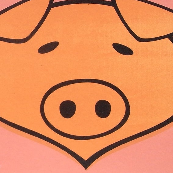 Image of 1 Pig Screen Print Limited Edition
