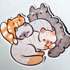 Cat Group Sticker
