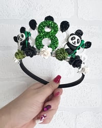 Panda birthday Tiara crown party props animal birthday theme 