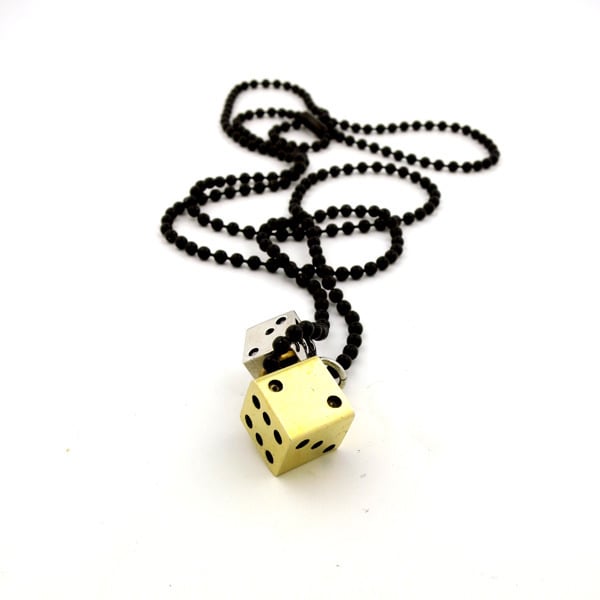 Image of 'DOUBLE-DOWN' DICE NECKLACE