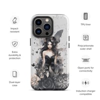 Image 20 of Dark Fairy and Flowers Goth Inspired Mystical Fantasy Tough Case for iPhone®