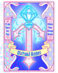 Image 2 of virtual angel sticker