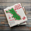 (WHITE) Chicago Pizza Shirt +Box+Sticker Combo