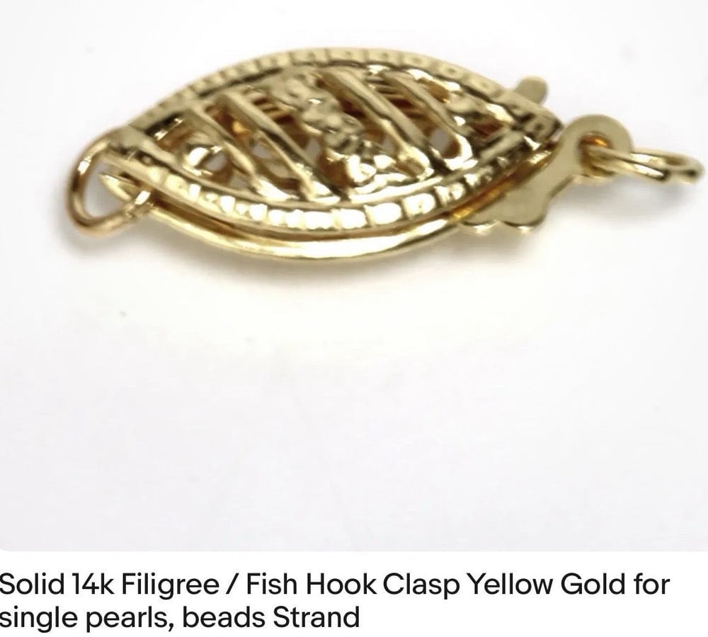 Image of 14k Yellow or White Gold Clasps