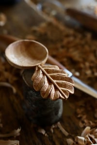 Image 3 of Oak leaf Coffee Scoop. 
