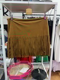 Image 1 of faux fringe boho skirt 