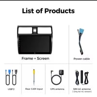 Image 4 of Suzuki Swift 2003 - 2010 Wireless Carplay Android Auto Bluetooth Sat Nav Stereo 2 Din