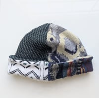 Image 3 of Upcycled Reversible Beanie Cotton Blend 16