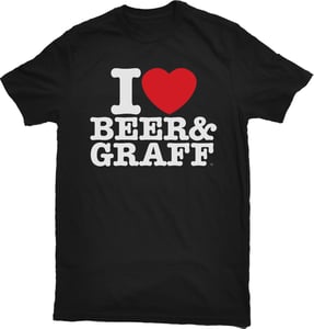 Image of Original Black I Love Beer & Graff Tshirts