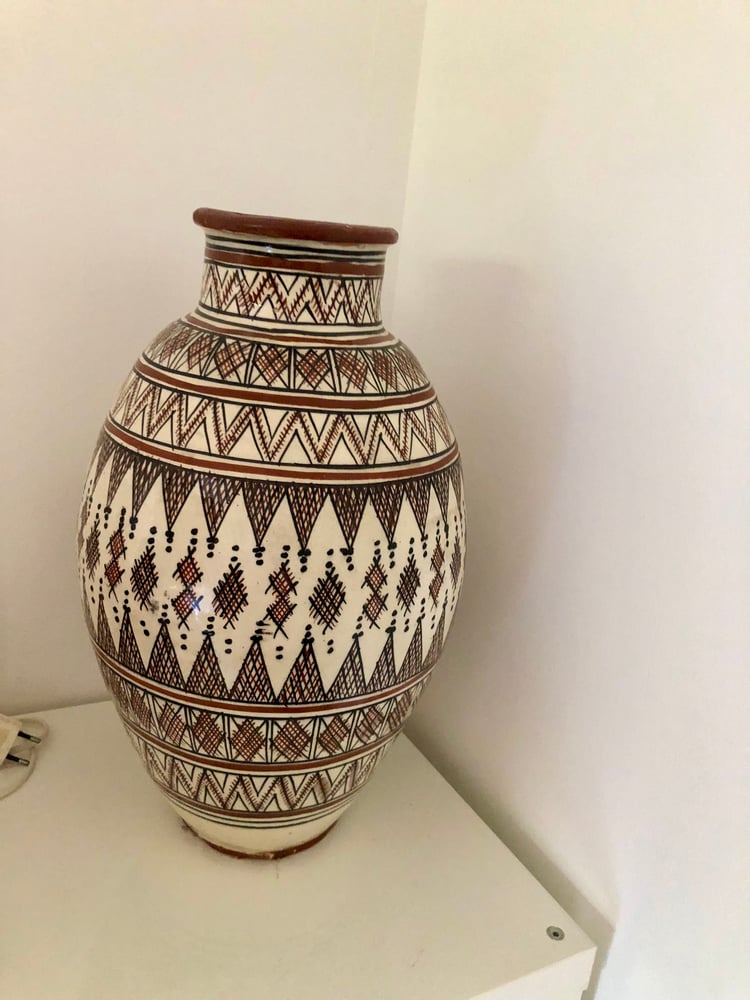 Image of Grand vase motif berbère 