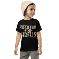 Image 1 of Soldier For Jesus Dark Toddler Short Sleeve Tee