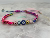 Image 1 of COLORFUL EYE BRACELETS multicolor2