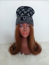 Black Louis Vuitton Fashion Beanie