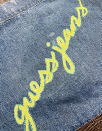 Image 3 of VTG 90s Guess Jeans Tote Denim Bag