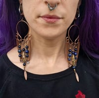 Image 3 of Lapis Lazuli horseshoe triple drops 