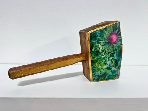 Image of Purple Thistle Mallet- Liz Barick Fall