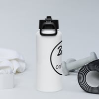 Image 1 of Stainless steel water bottle with a straw lid / Built on Values 