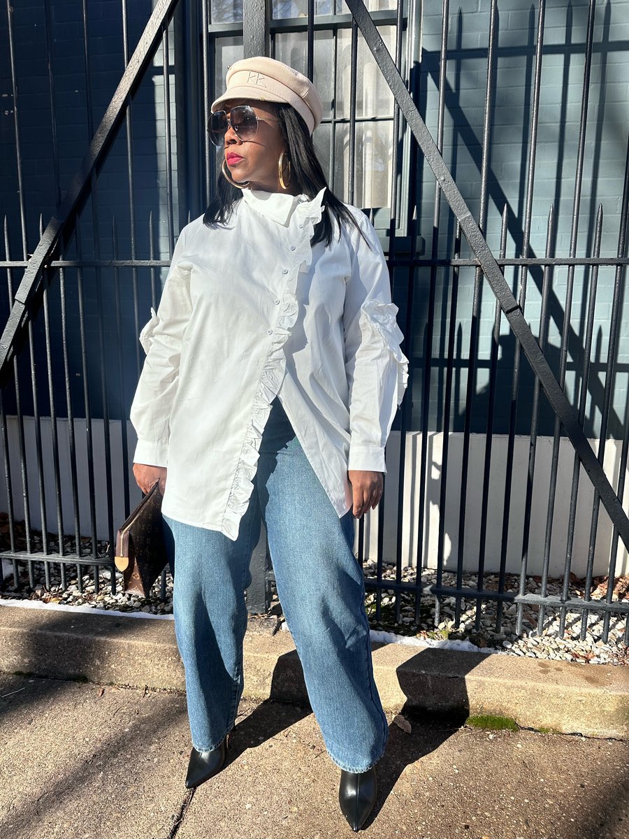 Asymmetric Flare Blouse main image 1