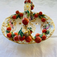 Image 4 of ANTIQUE PORCELAIN BASKET