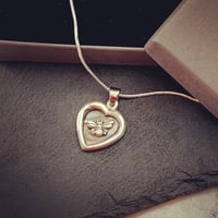Image 1 of I ❤️Bees Pendant Silver Clay Jewellery Workshop