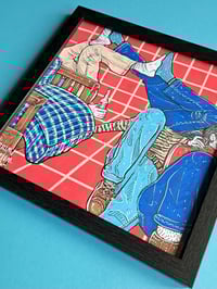 Image 2 of 'HAUFEN BLÖDSINN' original illustration  (21x21cm, frame incl.)