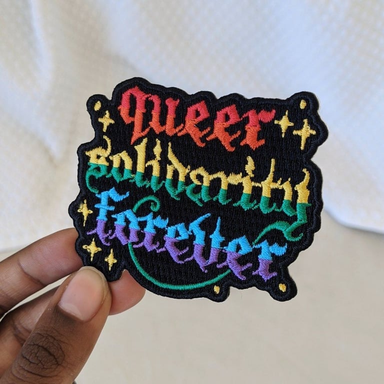 ... Solidarity Forever Embroidered Patch Image 2