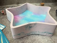 Image 2 of Star Shaped Pink and Blue Galaxy Dice Tray