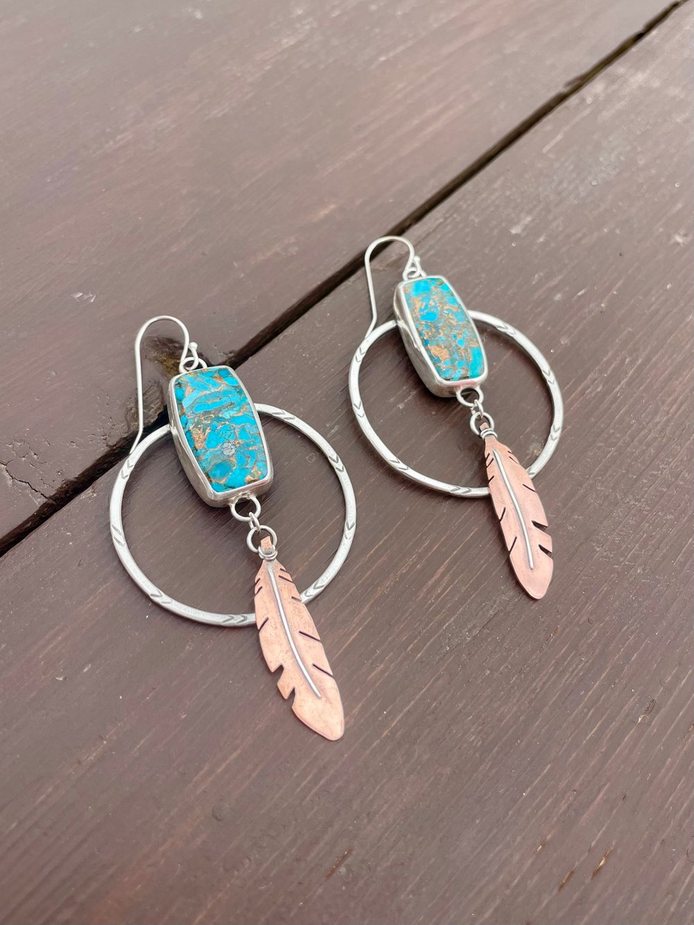 Image of Heritage Feather Earrings 