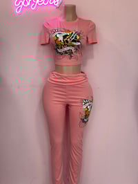 Image 1 of Hardy pink- pants set
