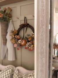 Image 2 of Amber & White Pumpkin Wreath