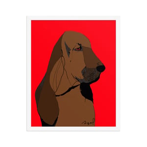 Image of BLOODHOUND FRAMED ART