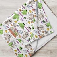 Image 2 of Dog & Frog - Throw Blanket