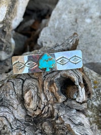 Image 1 of Kingman Turquoise Spade Barrette