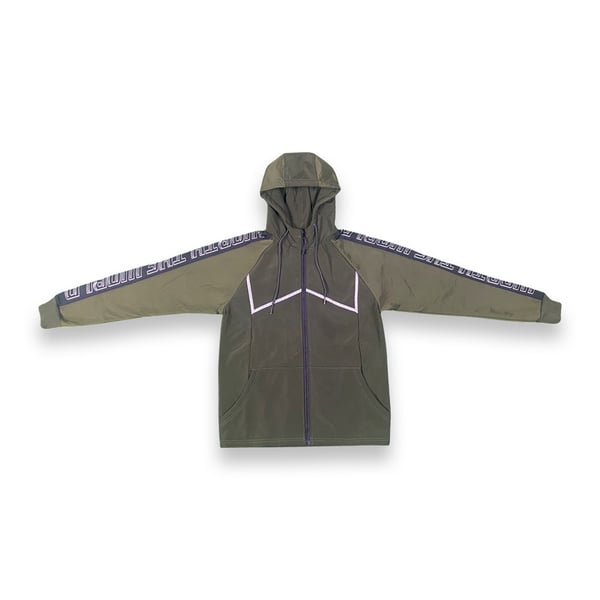 Image of Jules “Weather Proof” Full Zip Hoodie Military Green