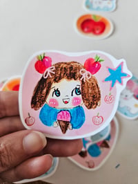 Image 3 of Unicorn and apples stickers