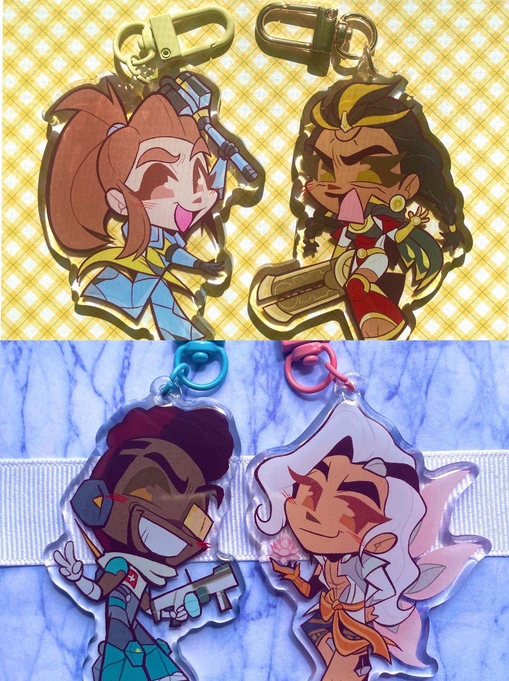 Image of OW SUPPORT KEYCHAINS