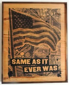 Image of Same As It Ever Was Black on Wood