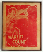 Image of Make It Count Red on Wood